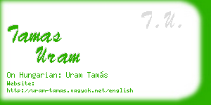 tamas uram business card